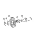 Genuine Mopar Bearing 5069179AA New. Price: $23.61.
