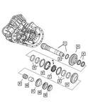 Genuine Mopar Bearing 5086063AA New. Price: $18.91.