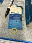 Nos Ford Concours Correct Oil Pan Drain Plug Gasket 390-427-428-429 Cj Mustang New. Price: $14.00.
