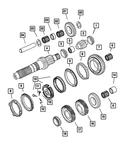 Genuine Mopar Input Shaft Cone 5066012AC New. Price: $43.36.