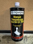 Genuine Toyota Manual Transmission Gear Oil Lv 75W 1 Liter (08885-03206) New. Price: $49.50.