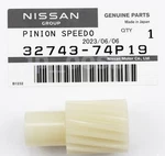 Nissan Genuine Oem 32743-74P19 Pickup D21 Pathfinder Speedometer Pinion Gear New. Price: $25.00.