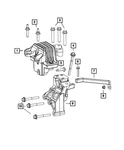 Genuine Mopar Transmission Mount Bracket 68082852AC New. Price: $97.23.