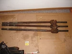 Gm Front 10 Bolt Long Side Inner Axle & Stub Shaft Corporate 79-87 Chev Used. Price: $115.00.