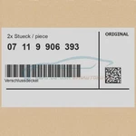 2X Genuine Bmw 07119906393 - Locking Cover D=12MM Series 5 Z1 Z3 Neu. Price: $30.27.