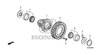 Genuine Honda Differential Assembly 41100-R36-000 New. Price: $300.40.