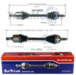 For Acura Integra Fwd 90-93 Pair Set Of Front Left & Right Cv Drive Axle Shafts New. Price: $169.99.