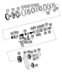 Genuine Mopar Output Shaft Snap Ring 68206419AA New. Price: $19.56.