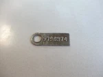1969 Pontiac Firebird Original Factory Muncie M20 Speed Tag # 9798974 Used. Price: $50.00.