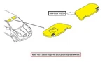 Left Gry Sun Visor Oem 15-19 Chevrolet SILVRDO25 22987235 Used. Price: $75.00.