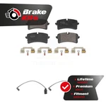 Rear Semi-metallic Disc Brake Pads Wear Sensor Kit For 2016-2017 Audi A7 Quattro New. Price: $49.55.