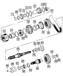 Genuine Mopar Transfer Case Main-shaft 5161429AA New. Price: $572.65.