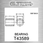 T43589 Bearing Fits John Deere (surplus Open Box) New. Price: $234.18.