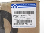 Genuine Oem Mopar Dodge Chrysler 5085094AC Intermediate Shaft Assy New. Price: $387.99.