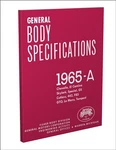 1965 Body Specifications Assembly Manual Camino Chevelle Gto Lemans Tempest New. Price: $29.00.