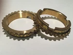 1939-1964 Ford 3-SPEED Overdrive Brass Synchronizer Rings (pr) B5A-7107 New. Price: $29.95.
