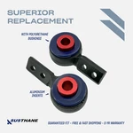 Autoacer -2P Front Lower Control Arm Poly Bushings W/ Brackets For Bmw E46 00-05 New. Price: $99.00.