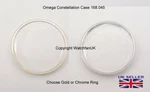 Omega Geneve Seamaster Automatic Plexiglas Silver Or Gold Ring High Dome New. Price: $30.14.