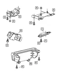 Genuine Mopar Transmission Support Bracket And Insulator 52021470AD New. Price: $90.46.