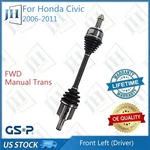 Oe Front Left Cv Axle Shaft Assy For 06-11 Honda Civic 1.8L L4 Fwd Manual Trans New. Price: $103.68.