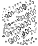 Genuine Mopar Output Shaft Bearing Cone 5010065AA New. Price: $76.60.