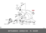Genuine Oe Seal Ring Rubber 3200A144 For Mitsubishi 3200-A144 Neu. Price: $8.40.