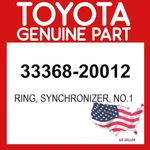 Toyota Genuine 33368-20012 Ring Synchronizer NO.1 Oem 3336820012 New. Price: $24.13.