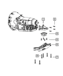 Genuine Mopar Transmission Mount 68084747AA New. Price: $45.81.
