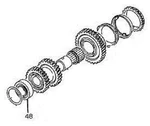 Gm Transmission Mainshaft Bearing 94249643 (#48 Illustration) New. Price: $47.93.
