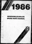 Husqvarna Parts Manual Book 1986 Xc 400, Wr Usa & Eu New. Price: $19.50.