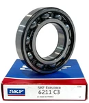 Skf 6211 C3 Deep Groove Ball Bearing, Open, No Seals 55X100X21 Mm New. Price: $33.37.