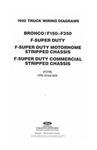 1992 Ford Truck F-150-350, Bronco Wiring Diagrams Manual New. Price: $57.00.
