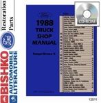 1988 Ford Truck Ranger, Bronco Ii Factory Shop Service Manual Cd New. Price: $51.50.