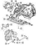 Genuine Mopar Transmission Mount Bracket 4573777 New. Price: $36.76.