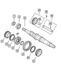 Genuine Mopar Fourth Gear 68136780AA New. Price: $128.26.