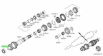Nissan Genuine 32219-CD001 (32219CD001) Bearing New. Price: $56.21.
